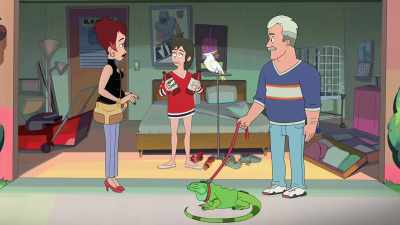 It's, uh, under the venison.
I'll be right there. - Chicago Party Aunt