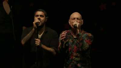 ♪ It's unfolding
You're unloading♪ - Midnight Oil: The Hardest Line