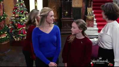 It's up the stairs to the right,
third door on the left. - Christmas at the Palace
