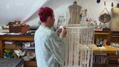 It's very therapeutic, and
you'll find yourself getting - Escape to the Chateau: Make Do & Mend