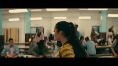 It's weird and somewhat off-putting to be congratulated on doing nothing more than accepting a note and having an ass pocket for someone to stick their hand into, - To All the Boys I've Loved Before