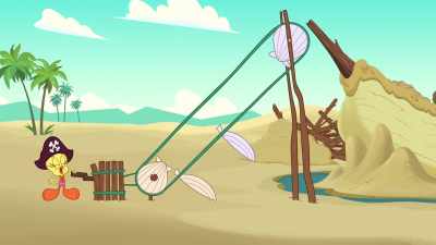 It's working.
It's really working. - Bugs Bunny Builders