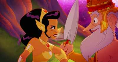 -It's Xandra.
-(clangs) - Legend of the Three Caballeros