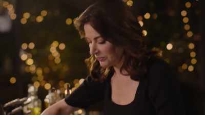 I've already got some warm
flatbreads out on the table, along - Nigella: At My Table