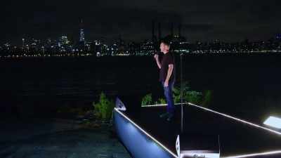 I've always wanted to bomb
next to the East River, - Colin Quinn & Friends: A Parking Lot Comedy Show