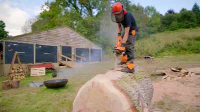 I've always wanted to do
a massive, magnificent lion. - Handmade: Britain's Best Woodworker