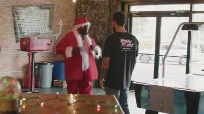 I've been doing this Santa
bit for about six days now. - A Holiday for Harmony