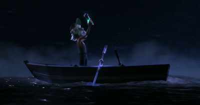 - I've been looking for you
for 10 long years. (cackle) - Dolphin Boy