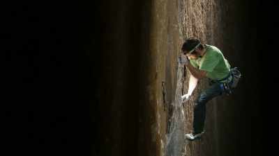 I've been waiting for days
for the skin to heal, - The Dawn Wall