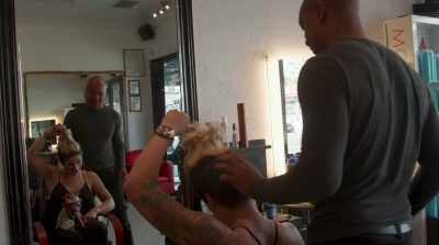- I've changed my
hair and my look - Stripped: Los Angeles