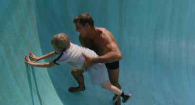 I've done it! It's the first time
I've ever swum a whole lane! - The Swimmer