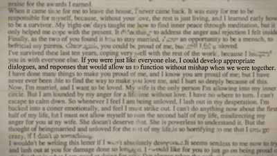 "I've done many things
to make you proud of me, - Resynator