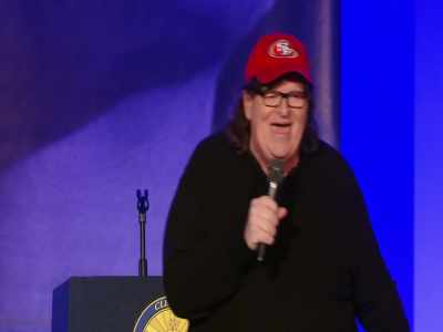 I've felt guilty for ruining
the world since I was like 7. - Michael Moore in TrumpLand