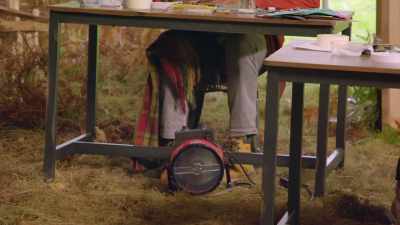 I've got a heater by my feet, - Handmade: Britain's Best Woodworker