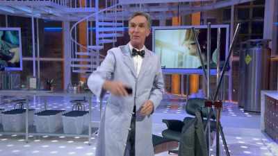 I've got a sweet backstage game area
between shows. - Bill Nye Saves the World