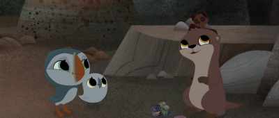 I've got my friends, the bats.
And my rocks. - Puffin Rock and the New Friends