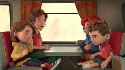 -I've got one! It's a pig.
-[chuckling] - The Adventures of Paddington