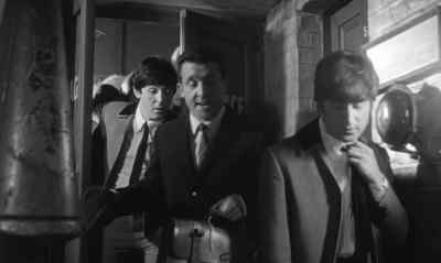 I've got the stuff.
Come on, lads. - A Hard Day's Night