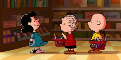 I've just discovered
a great secret in the library. - Snoopy Presents: Lucy's School
