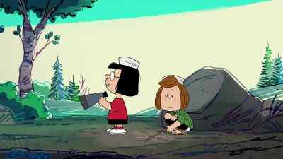 I've never been bird-watching
outside the city before. - Camp Snoopy