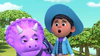 I've never been
caught between a T-Rex - Dino Ranch