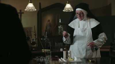 I've noticed he habitually
sits in the director's chair, - Sister Boniface Mysteries