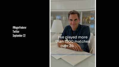 I've played more than 1,500
matches over 24 years. - Roger Federer: A Champions Journey