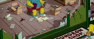 I've spent my entire life doing nothing but collecting comic booksAnd now there's only time to sayLife well spent - The Simpsons Movie