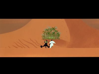 - JACK: Look.
- A mirage? - Samurai Jack