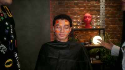 [Jack] So, this design
is inspired by Clive Wilson. - Glow Up: Britain's Next Make-Up Star