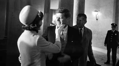[Jackie Kennedy]
And I caught up to him - First Ladies