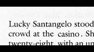 [Jackie] "Lucky Santangelo stood out
as she strode bristly - Lady Boss: The Jackie Collins Story