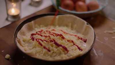 Jackson pollock it in. - Nigella: At My Table