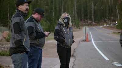 JAIME HARVEY: [chuckles]
Well, it was about a 9. - Pike's Peak: On The Edge