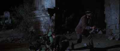 Jake, get out of here.
Hide. The stables. - Big Jake