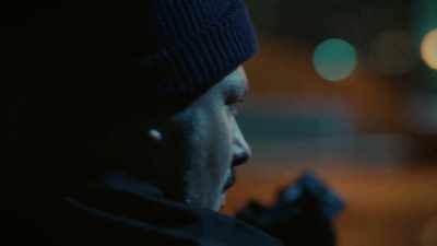 James looks at Amil, nods. - History's Greatest Heists with Pierce Brosnan