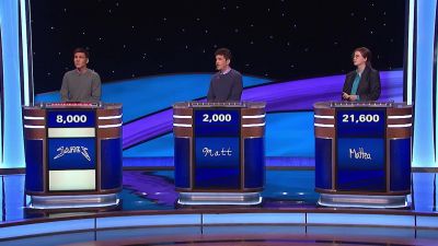 James?
- What's a clock? - Jeopardy! Masters