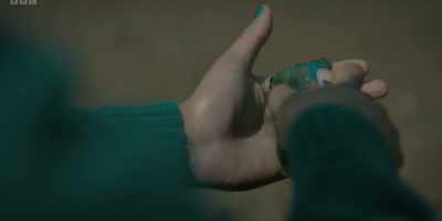 Jamie got upset about Liam,
cut his hand on the bottle. - The Pact