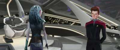 Janeway to Captain R'El,
your prisoner is loose - Star Trek: Prodigy
