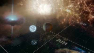 January first is the big bang, - Cosmos: Possible Worlds
