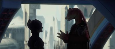 Jar Jar I don't wish to hold you up - Star Wars: Episode II   Attack of the Clones
