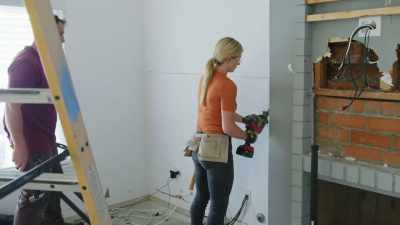 [Jasmine] I wasn't sure how much
I'd be able to do to the fireplace, - Help! I Wrecked My House