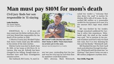JASON: When they came back
with that 10 million... - Killer Cases