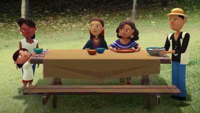 - [Jasper] Everyone made different food.
- [music plays] - City of Ghosts