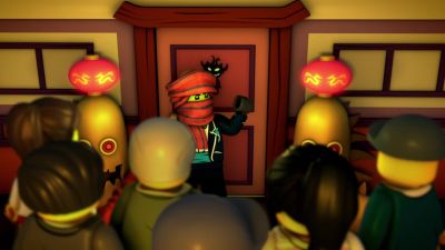 JAY:
Do not go in there. He bites. - Ninjago: Masters of Spinjitzu