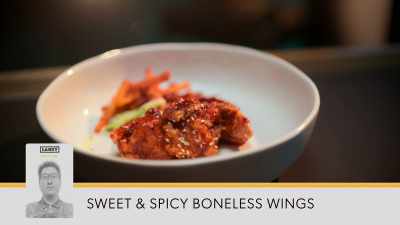 JAZMIN: "Sweet and spicy boneless wings." - Secret Chef