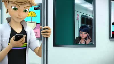 Je me demande à quelle station il descend. - Miraculous: Tales of Ladybug & Cat Noir