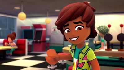 Je reviens tout de suite.
Euh... pause pipi. - Lego Friends: The Next Chapter: New Beginnings