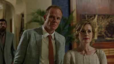 Jed meet with anybody?
Make a phone call? - The Night Manager