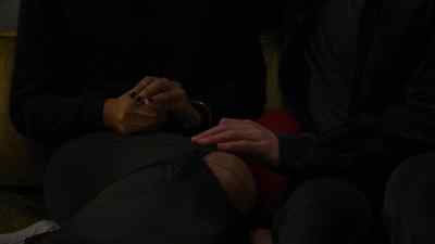 [Jeff whispers] Hey. No. Okay. - Easy